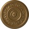 Ekena Millwork Marseille Ceiling Medallion (Fits Canopies up to 4 1/4"), Hand-Painted Pale Gold, 16 1/8"OD x 5/8"P CM16MAPAS - alternate 1